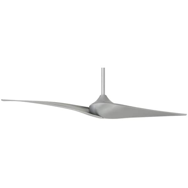 Shop Wave 60 Ceiling Fan In Silver Finish W Silver Blades