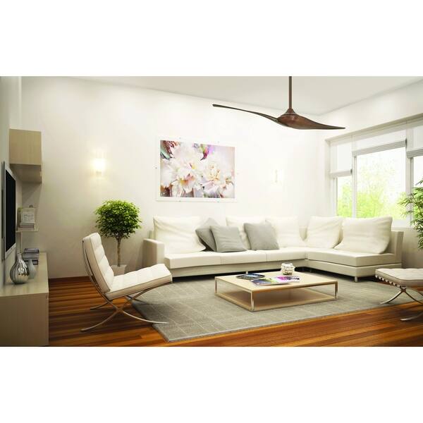 Wave 60 Ceiling Fan In Distressed Koa Finish W Ceiling Fan In Distressed Koa Finish