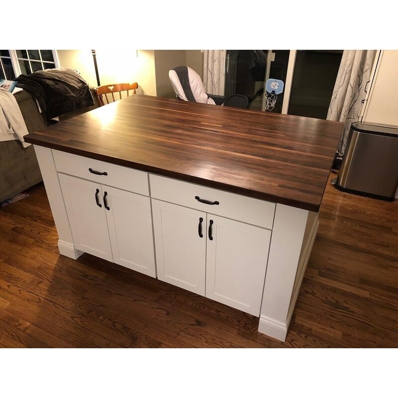 Forever Joint Walnut 36 X 36 Butcher Block Top On Sale Overstock 20177668