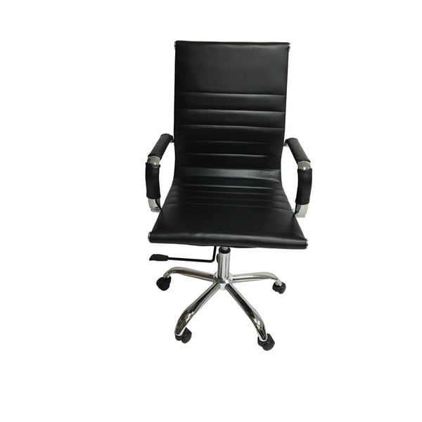 Arizona Office Chair Gel Black Leather Free Shipping Today Arizona Office Chair Gel Black Leather