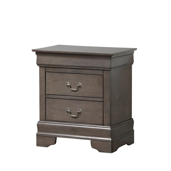 Glory Furniture Louise Phillipe 2 Drawer Wooden Nightstand Glory Furniture Louise Phillipe 2 Drawer Wooden Nightstand