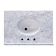 Holly & Martin Tobin Limed Burnt Oak and Marble 32-inch Bath Vanity Sink - Thumbnail 9