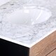 Holly & Martin Tobin Limed Burnt Oak and Marble 32-inch Bath Vanity Sink - Thumbnail 10
