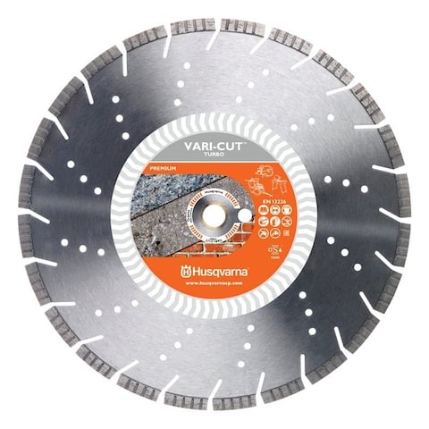 Husqvarna Vari-Cut Turbo 14 in. Dia. x 1 in. Diamond Saw Blade Segmented