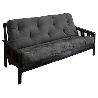 TruPedic Queen Charcoal Grey 6-inch Futon Mattress