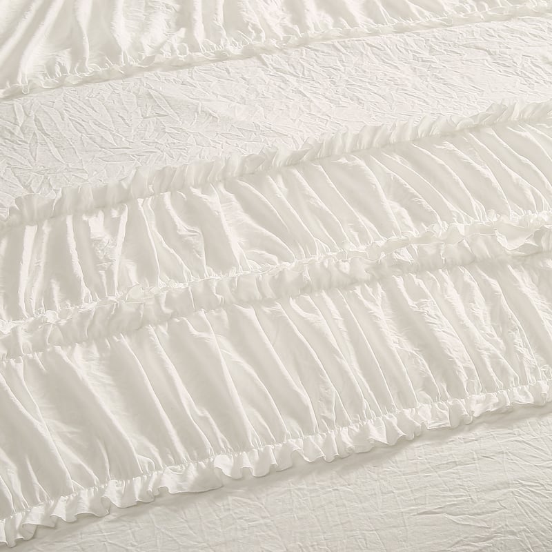 Lush Decor Nova Ruffle 3 Piece Comforter Set