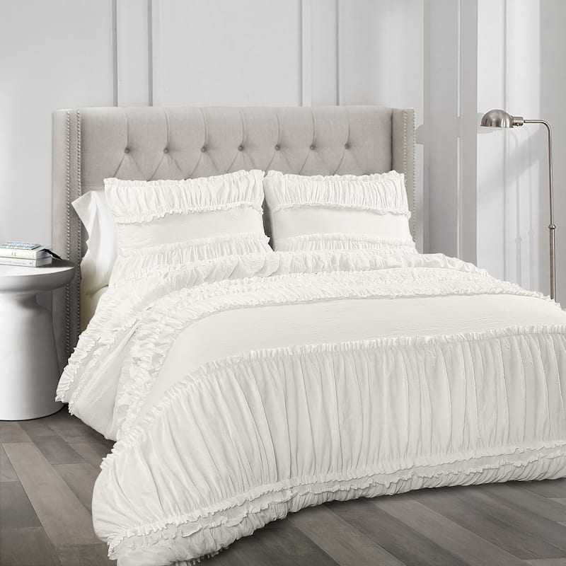 Lush Decor Nova Ruffle 3 Piece Comforter Set