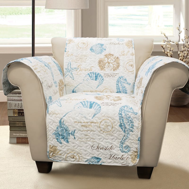 Lush Decor Harbor Life Arm Chair Furniture Protector