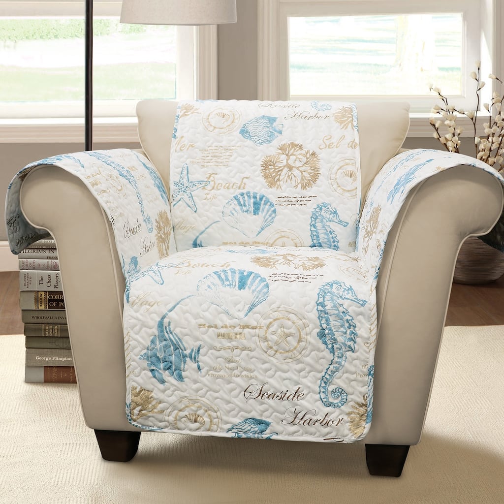 Lush Decor Harbor Life Arm Chair Furniture Protector