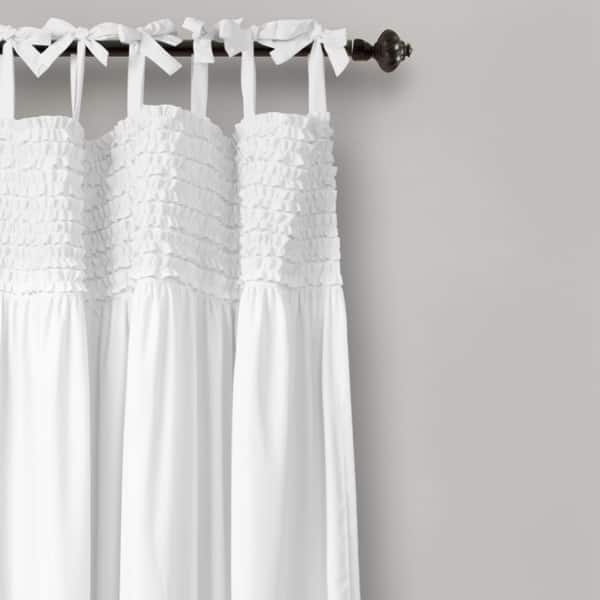 Shop Lush Decor Lydia Ruffle Window Curtain Panel Pair On Sale