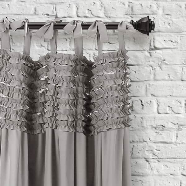 Shop Lush Decor Lydia Ruffle Window Curtain Panel Pair On Sale