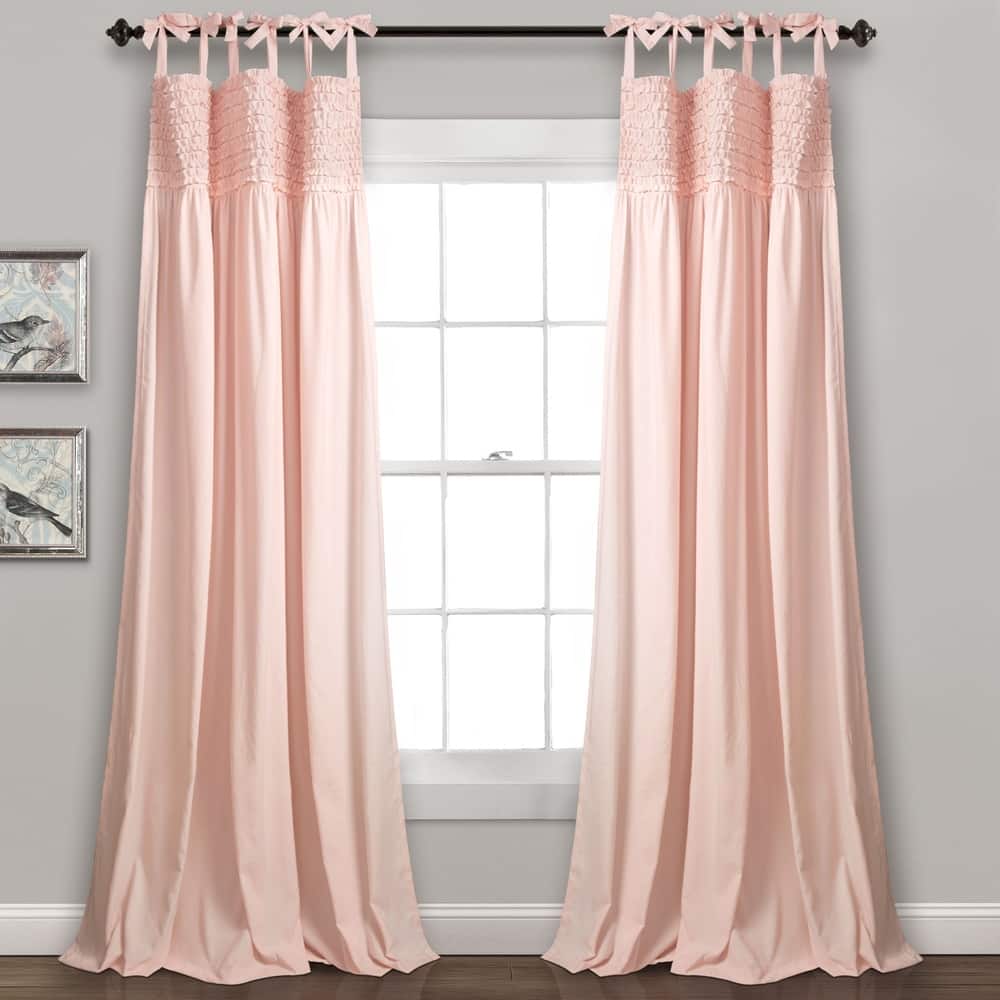 Lush Decor Lydia Ruffle Curtain Panel Pair