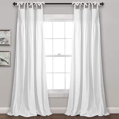 Lush Decor Lydia Ruffle Curtain Panel Pair