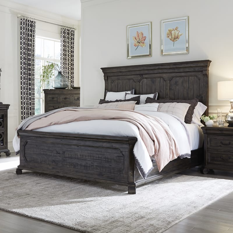 Magnussen Home Bellamy Peppercorn Panel Bed