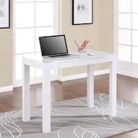 Porch & Den Alley White Desk with Drawer