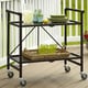 Havenside Home Alexandra Outdoor Folding Serving Cart - Thumbnail 0