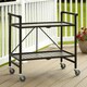 Havenside Home Alexandra Outdoor Folding Serving Cart - Thumbnail 9