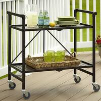 Havenside Home Alexandra Outdoor Folding Serving Cart