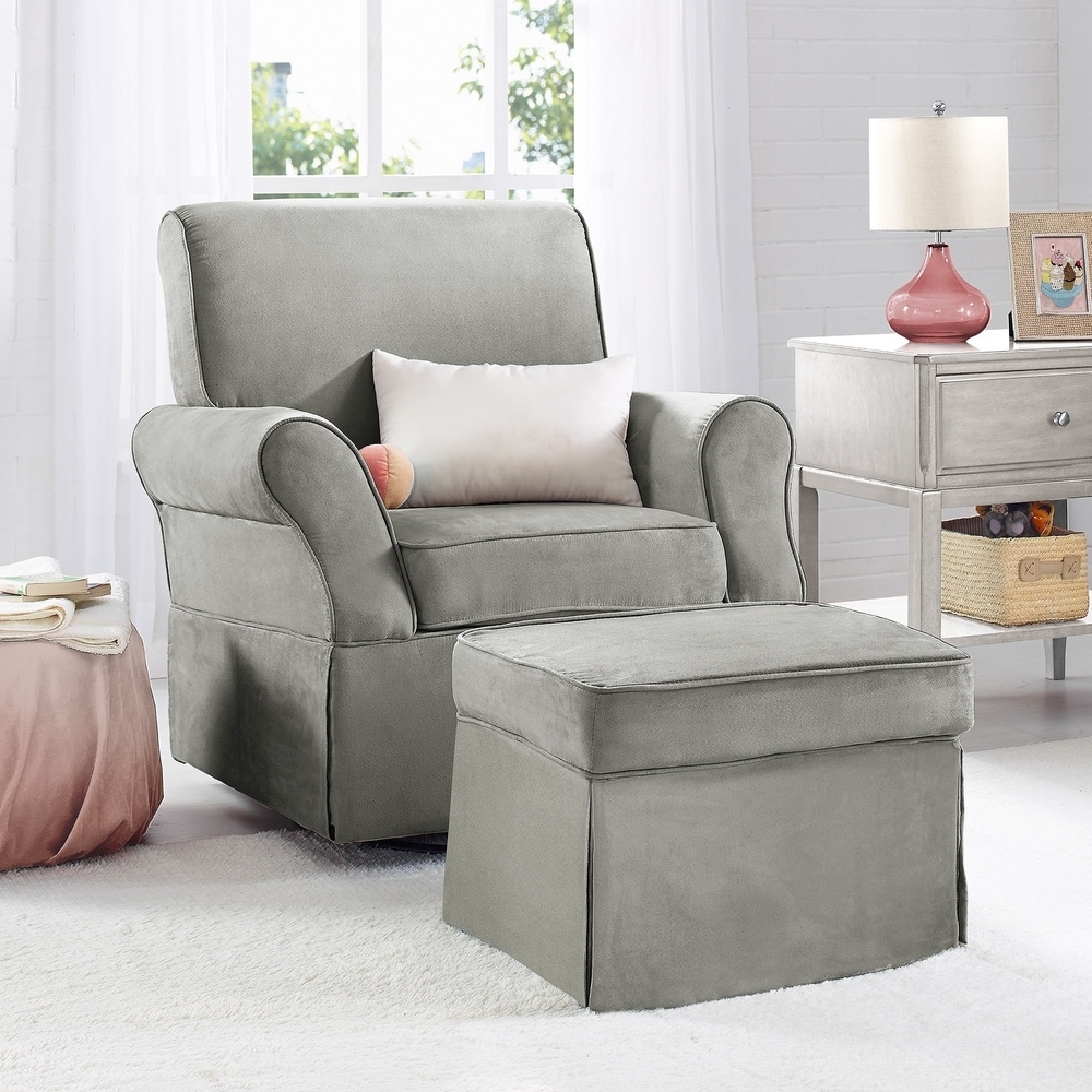 skofte swivel glider with ottoman