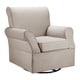 preview thumbnail 8 of 14, Avenue Greene Rose Swivel Glider & Ottoman Set - N/A