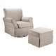 preview thumbnail 7 of 14, Avenue Greene Rose Swivel Glider & Ottoman Set - N/A