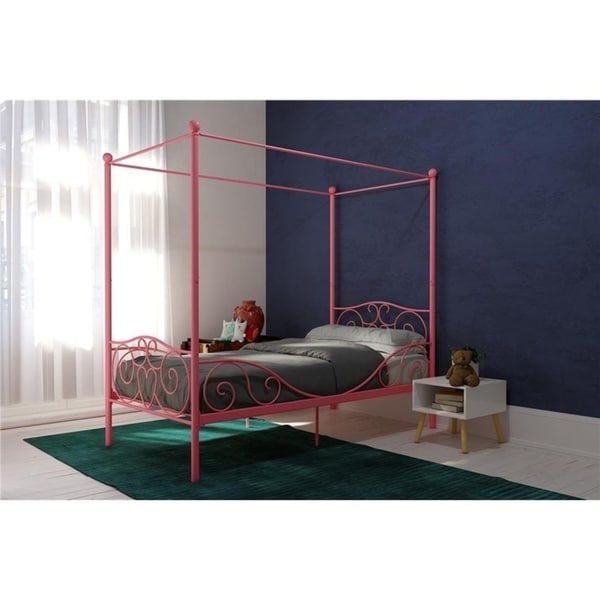 Avenue Green Carmi Pink Twin Metal Bed. Opens flyout.