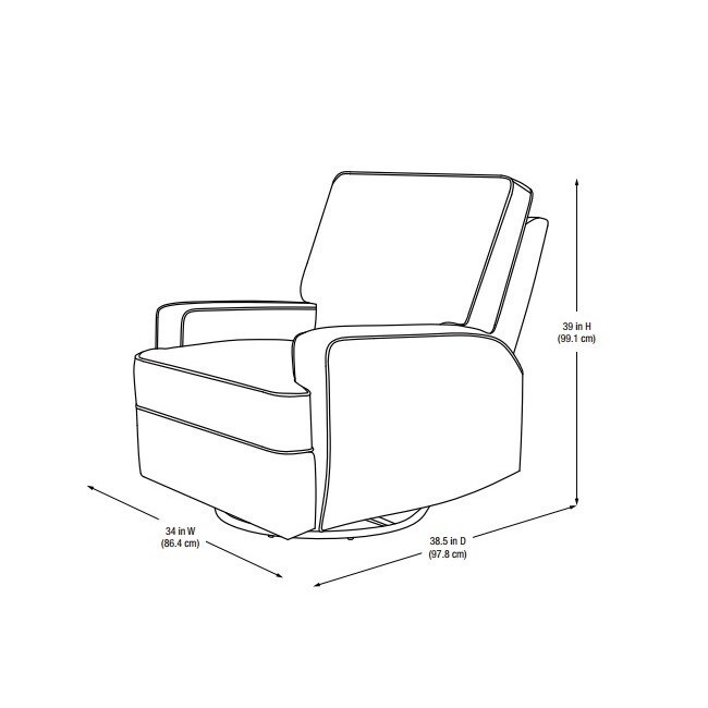 baby relax rylan swivel gliding recliner