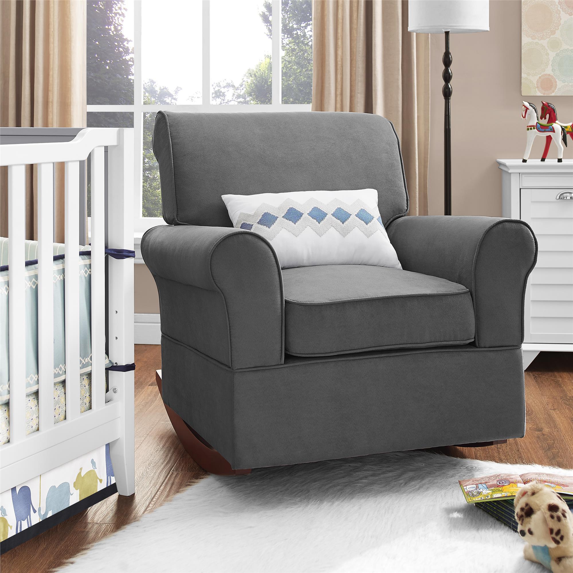 grey nursery rocker