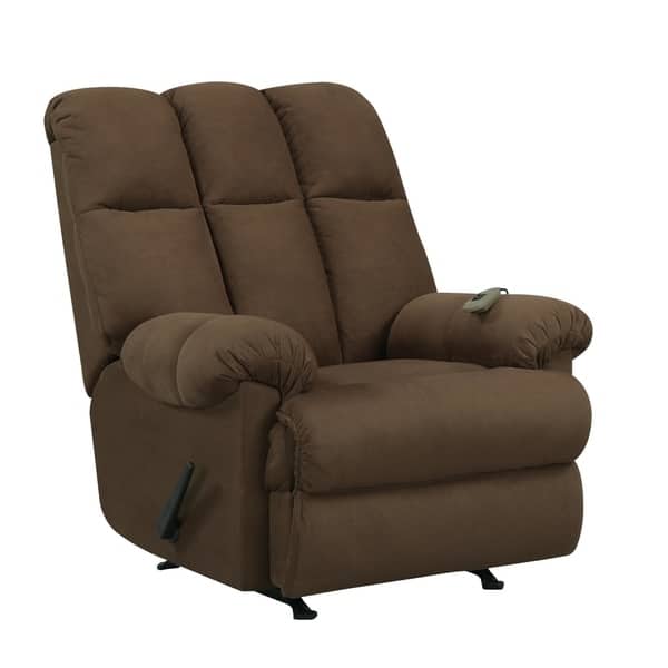slide 6 of 6, Avenue Greene Dalia Padded Massage Recliner Chocolate