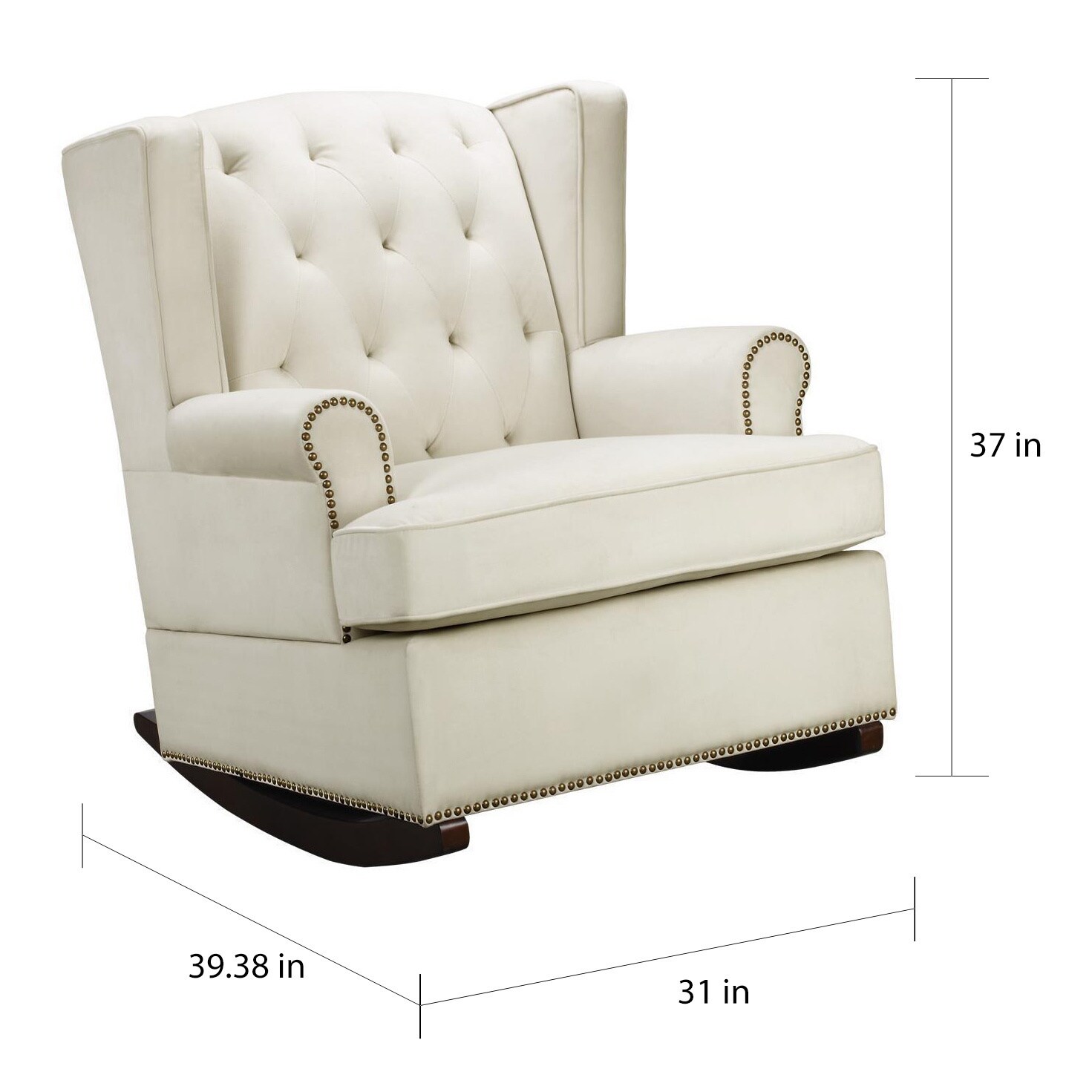 wingback nursery rocker