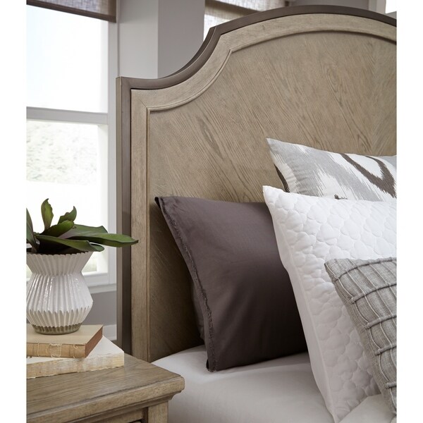 Shop Leyton Park Transitional Queen Panel Bed Metal and ...