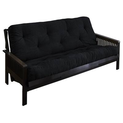 Humble + Haute Queen Textured Black 12-inch Futon Mattress
