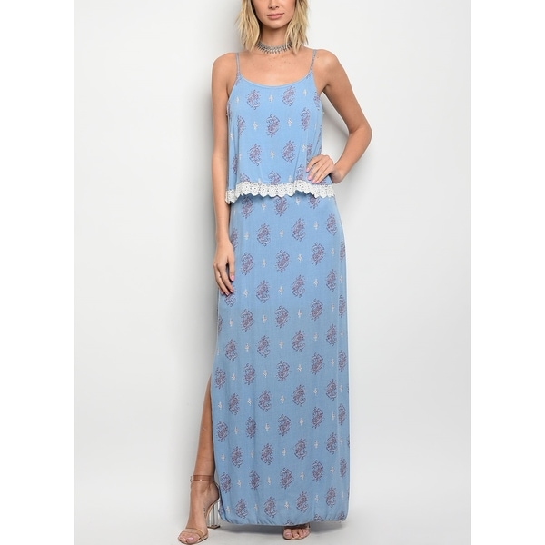 straight cut maxi dress