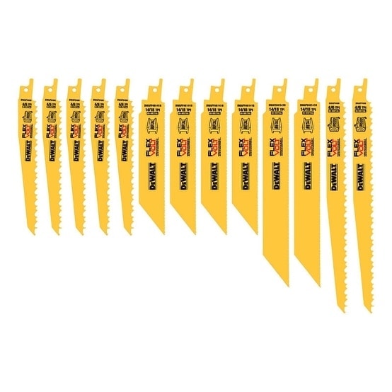 100 Pack 14//18 TPI Bi Metal 9/" Sawzall Blades for Metal