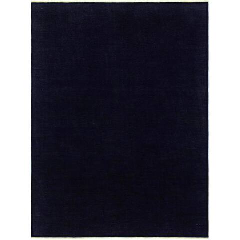 Over Dyed Color Reform Michelin Blue/Blue Wool Rug (8'10 x 11'7) - 8 ft. 10 in. x 11 ft. 7 in. - 8 ft. 10 in. x 11 ft. 7 in.