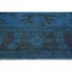 preview thumbnail 6 of 5, Over Dyed Color Reform Rose Blue/Blue Wool Rug (11'11 x 17'2) - 11 ft. 11 in. x 17 ft. 2 in. - 11 ft. 11 in. x 17 ft. 2 in.
