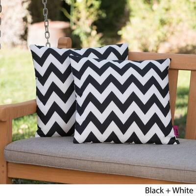 Buy Black Chevron Outdoor Cushions Pillows Online At Overstock
