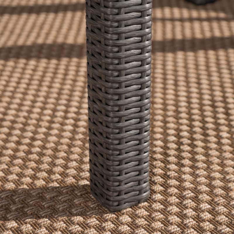 Fiona Outdoor 64-inch Square Wicker Dining Table by Christopher Knight Home - 64.00"L x 64.00"W x 30.00"H