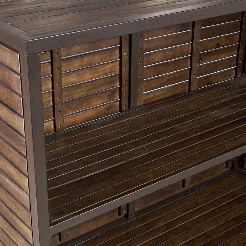 Leni 3-Piece Acacia Wood Bar Set by Christopher Knight Home