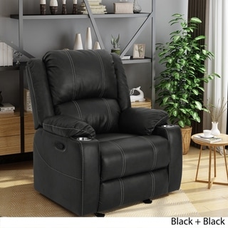 Hawthorne PU Leather Glider Recliner Chair by Christopher Knight Home ...