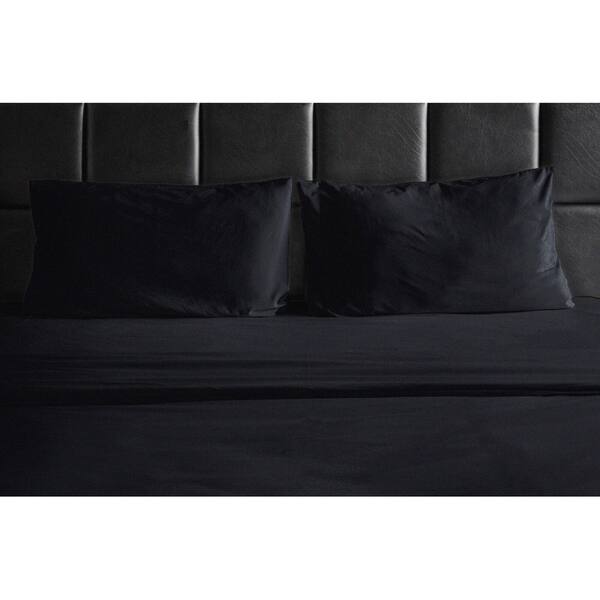 Shop 1800 Thread Count Egyptian Cotton Feel 4 Piece Bed Sheet Set