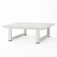 Bronte Outdoor Aluminum Square Coffee Table by Christopher Knight Home