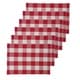 preview thumbnail 29 of 38, Griffin Check Woven Placemat Red and white