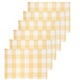 preview thumbnail 38 of 38, Griffin Check Woven Placemat Yellow and White