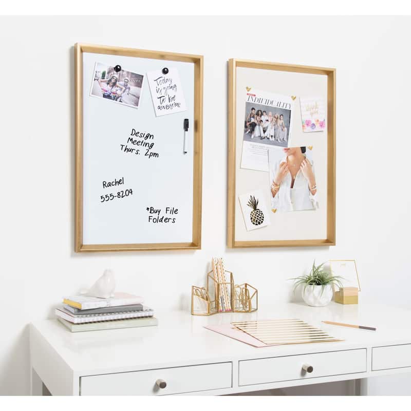 Kate and Laurel Calter Framed Magnetic Dry Erase Board
