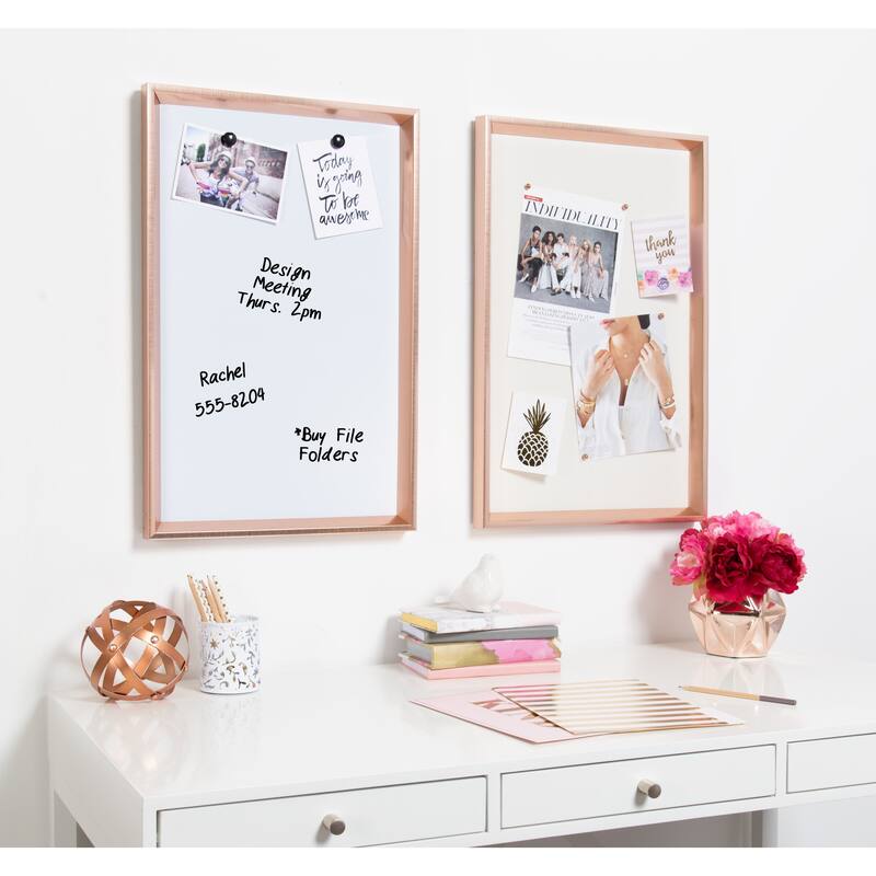 Kate and Laurel Calter Framed Magnetic Dry Erase Board