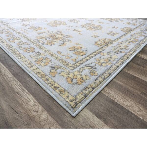 Shop Nanette Blue Vintage Farmhouse Area Rug 5 X7 Overstock