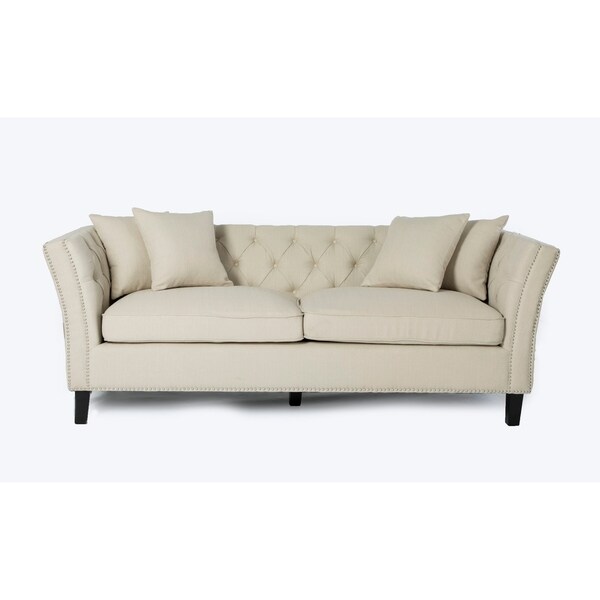 Ainsley Sofa Ivory Stallion Linen Free Shipping Today Ainsley Sofa Ivory Stallion Linen