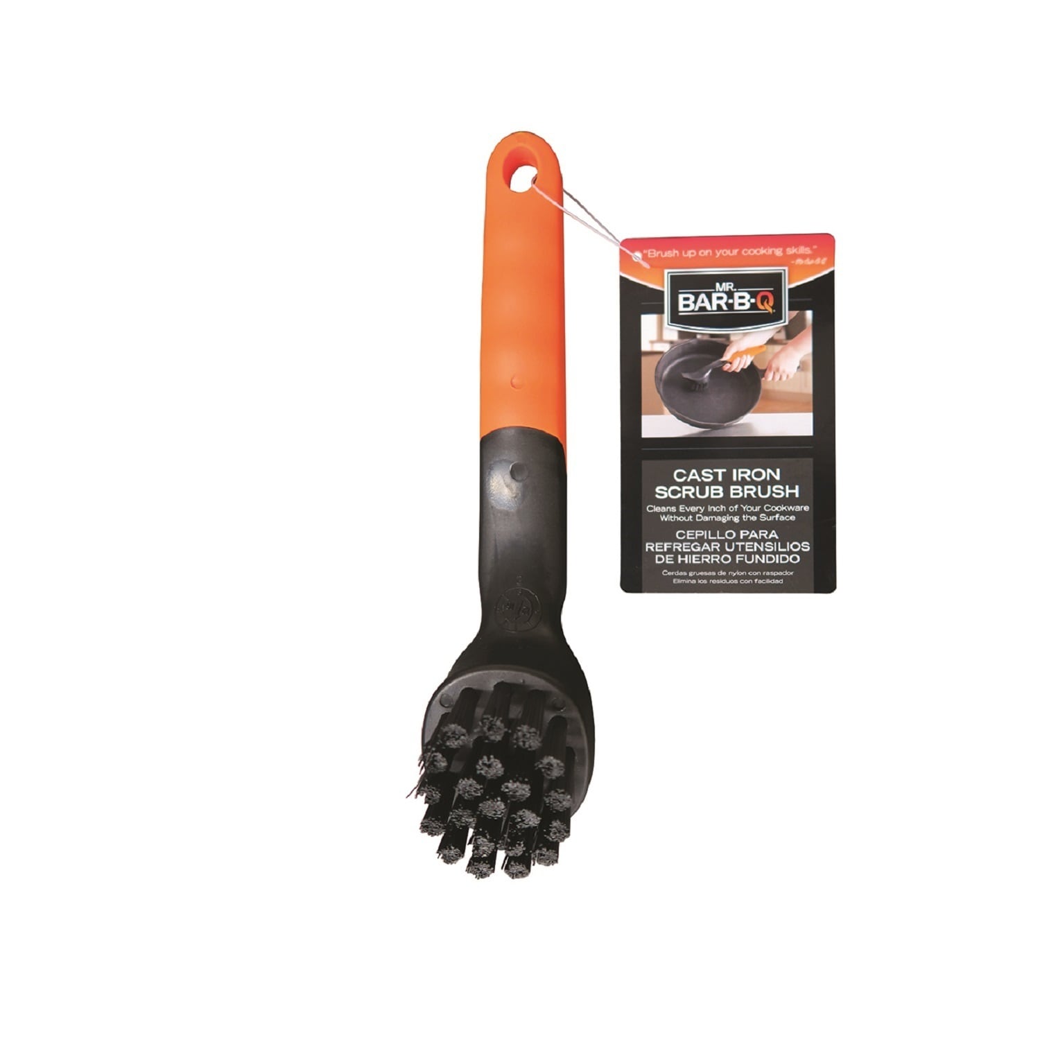 Mr. Bar-B-Q Cast Iron Scrub Brush Cast Iron No Scratch Cleaning