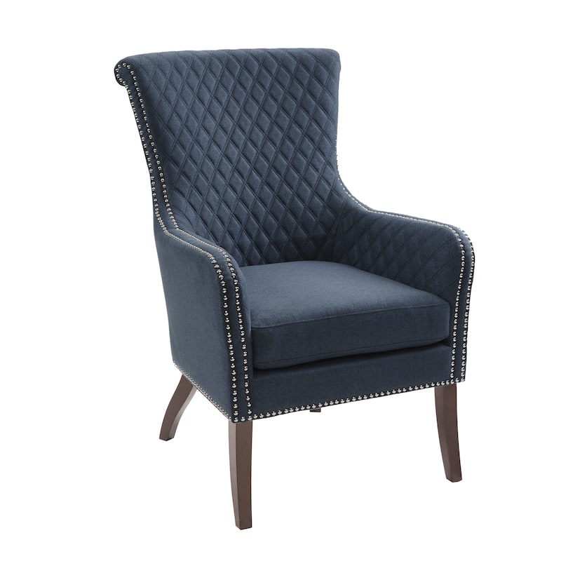 Madison Park Lea Dark Blue Accent Chair